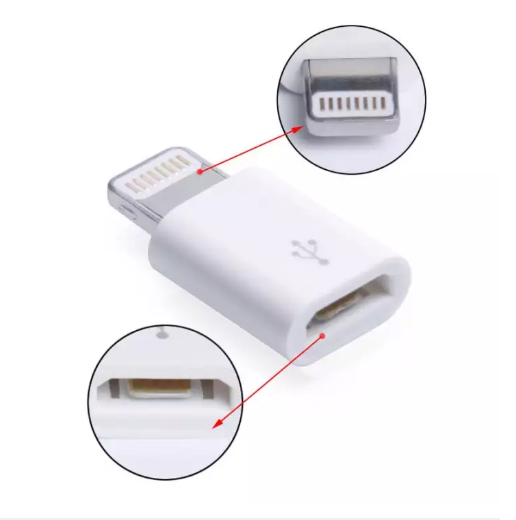 [HCM]Đầu Chuyển Đổi Cổng Lightning Micro Usb Sang Iphone