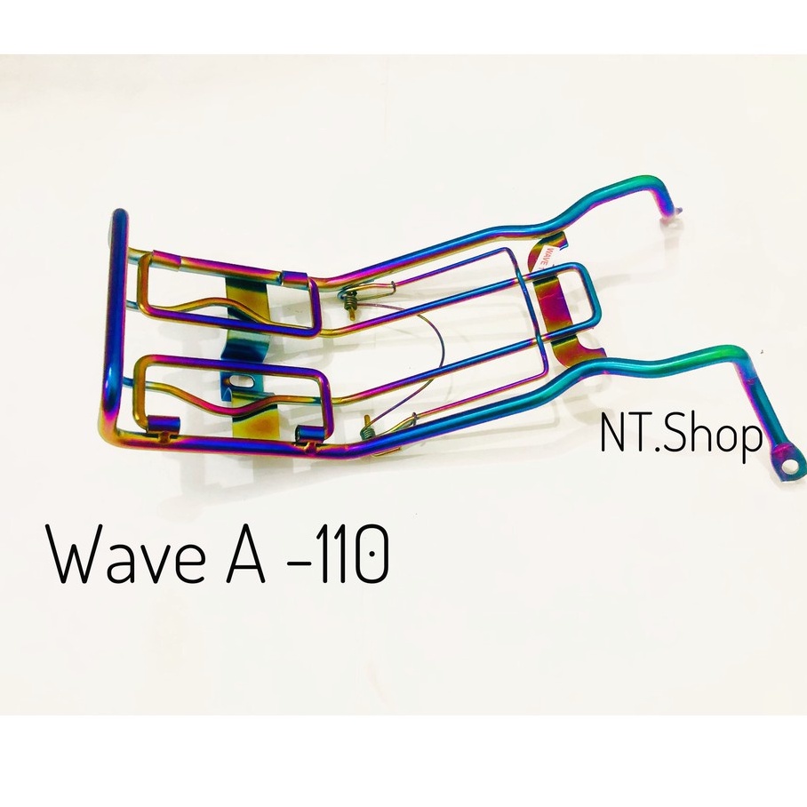 Baga 10 ly inox trắng, đen, titan 7 màu , lượn giữa xe máy wave