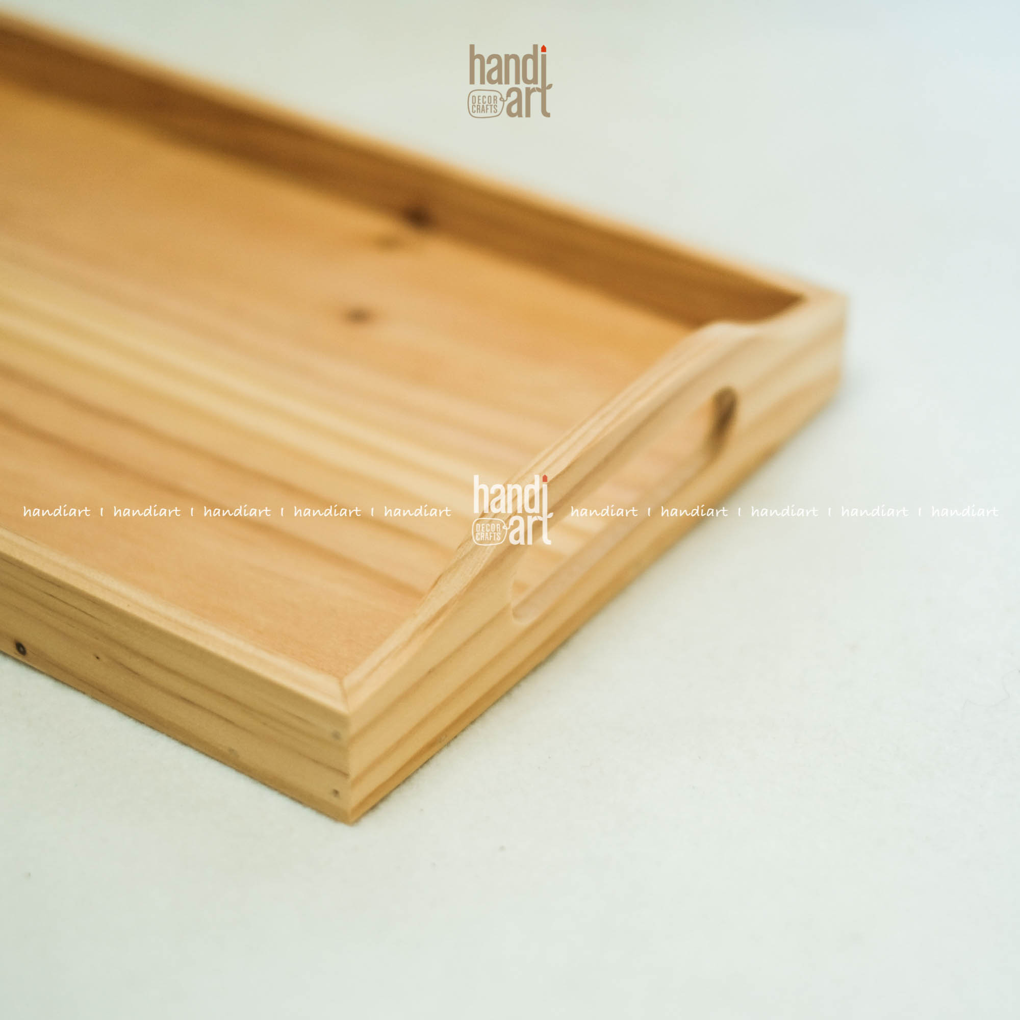 Khay gỗ tay nắm đựng đồ