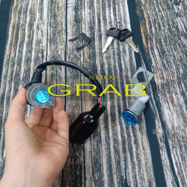 Bộ ổ khóa xe Wave 100 - Wave nhỏ / Wave alpha đời 2006-2016