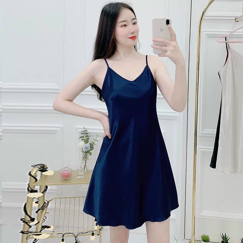 Váy 2 dây lụa, váy ngủ 2s lụa satin đẹp