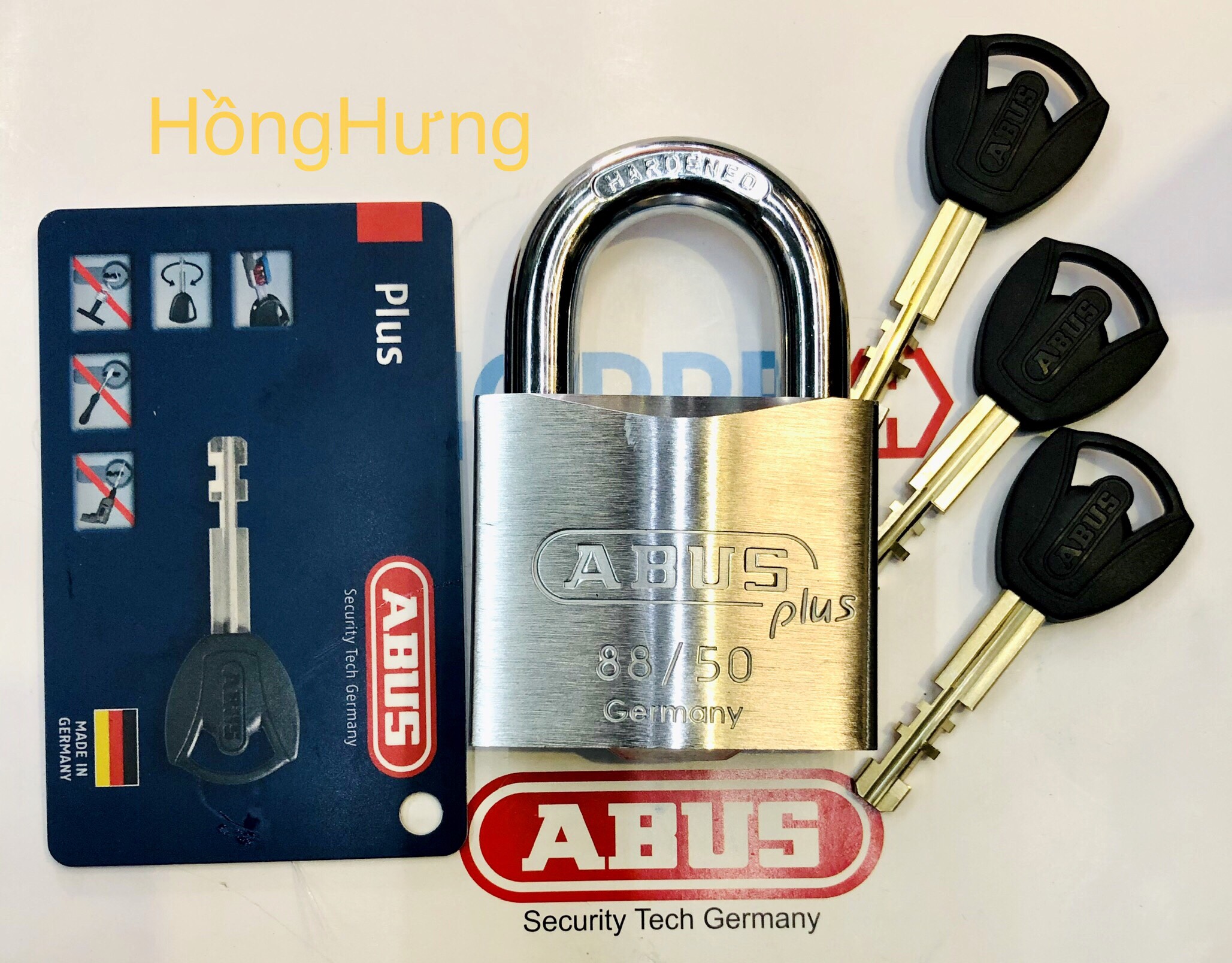 [HCM]KHÓA ABUS 88/50MM KHOÁ NGẬM CHÌA