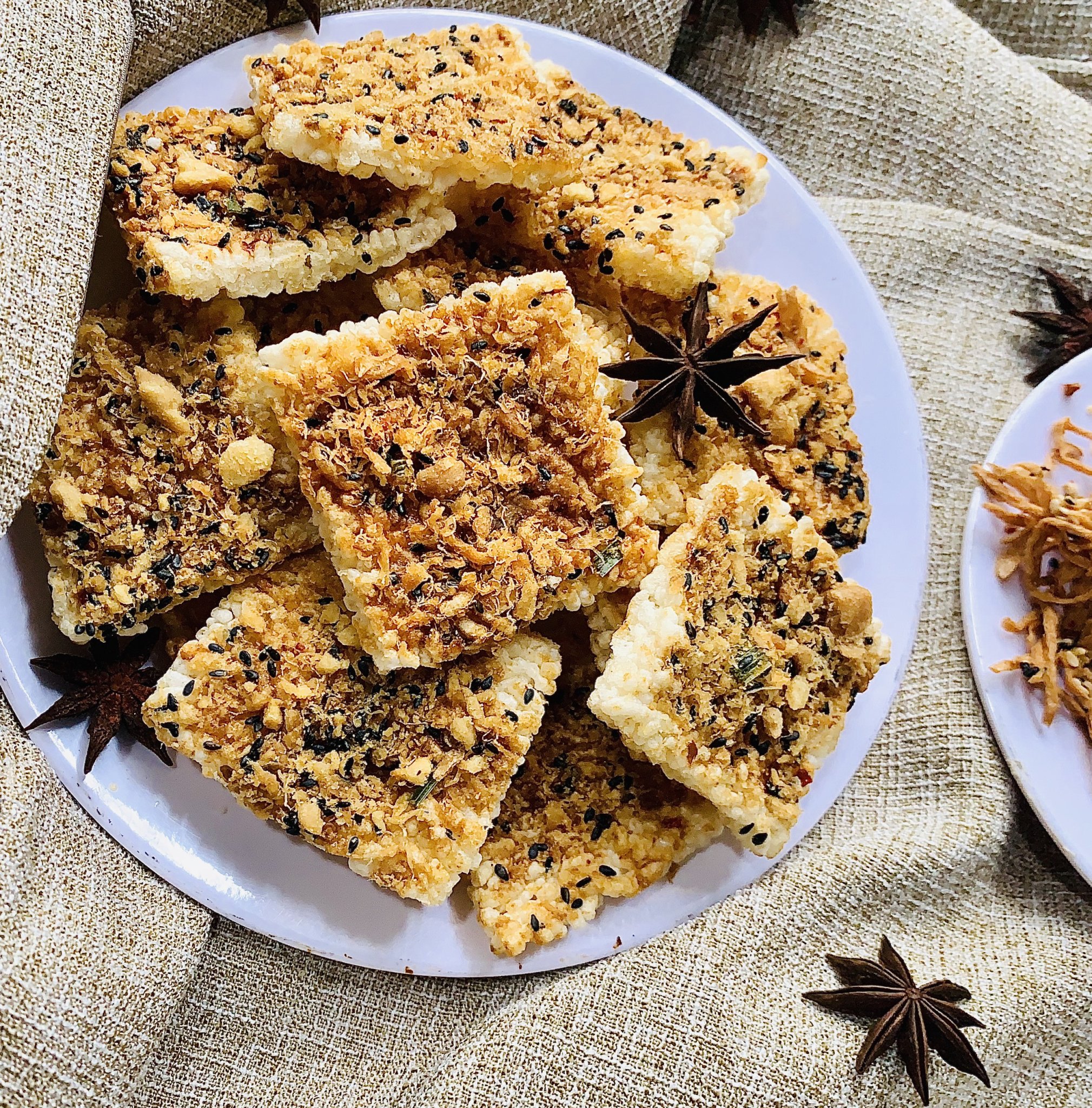 Cơm Cháy vị Tứ Xuyên Thuần Chay (15-20 bánh ) Đồ Chay
