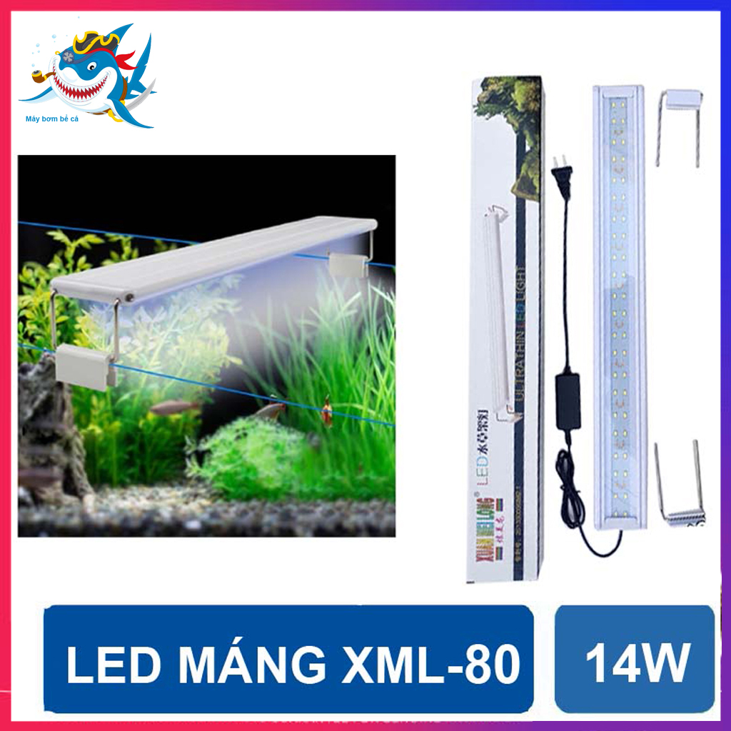Aquarium lamp 80cm light white high-grade, 14W used for aquarium, fish Tank, aquarium 80-90cm-lamp LED recessed xml-80