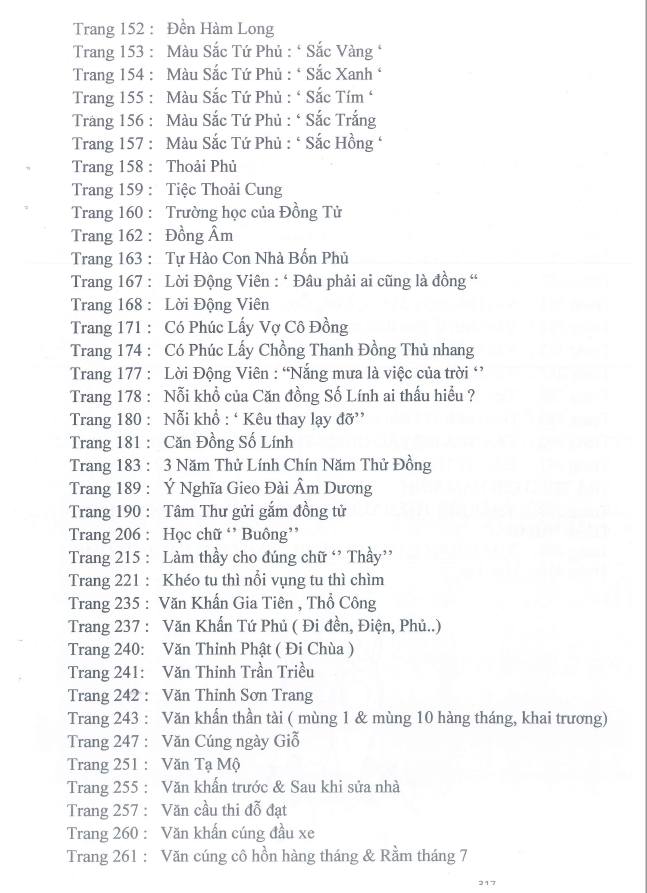 Sách Tam Phủ Công Đồng Tứ Phủ Vạn Linh