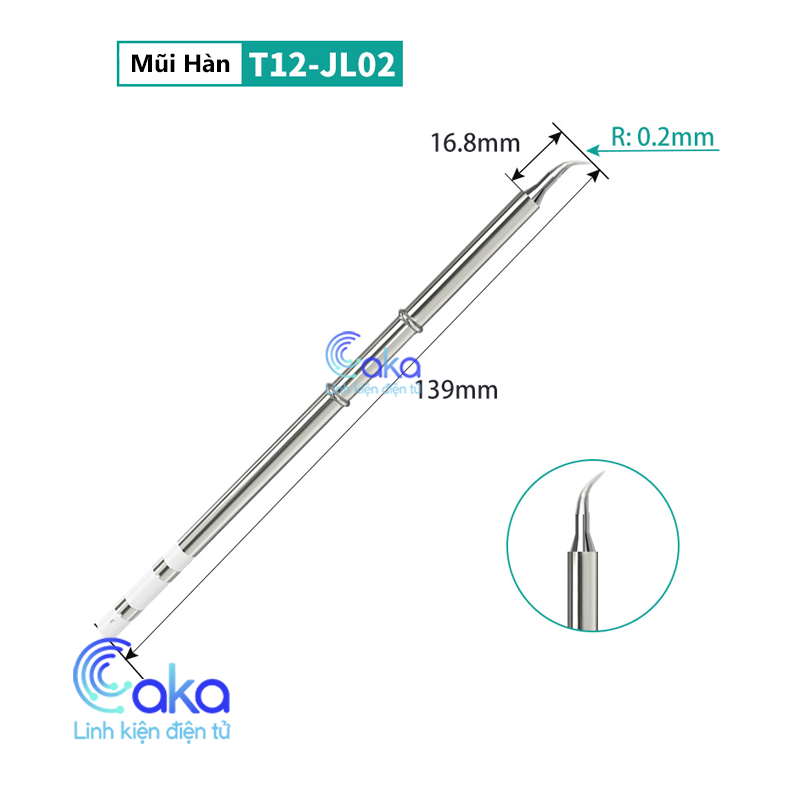 Đầu mũi hàn t12 tip hàn, đầu mỏ hàn t12-k, t12-i, t12-jl02 chuyên dụng độ bền cao