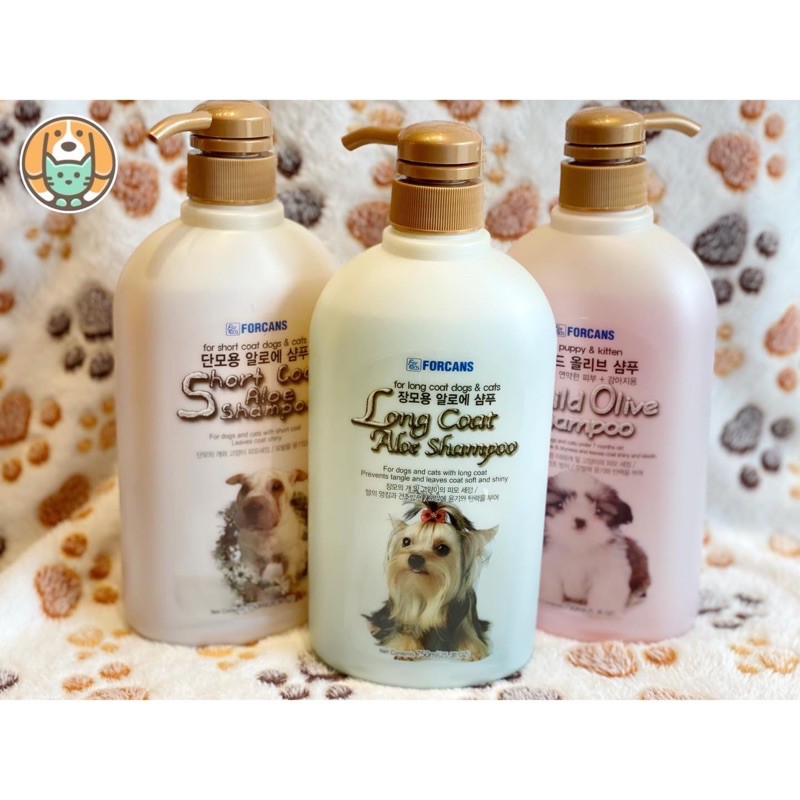 Sữa tắm chó mèo Forcans lông ngắn 750ml