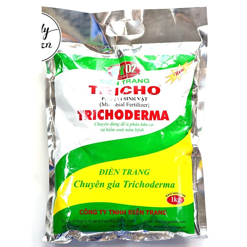 Trichoderma Điền Trang - men vi sinh đối kháng nấm bệnh ngừa tuyến trùng rễ gói 1KG