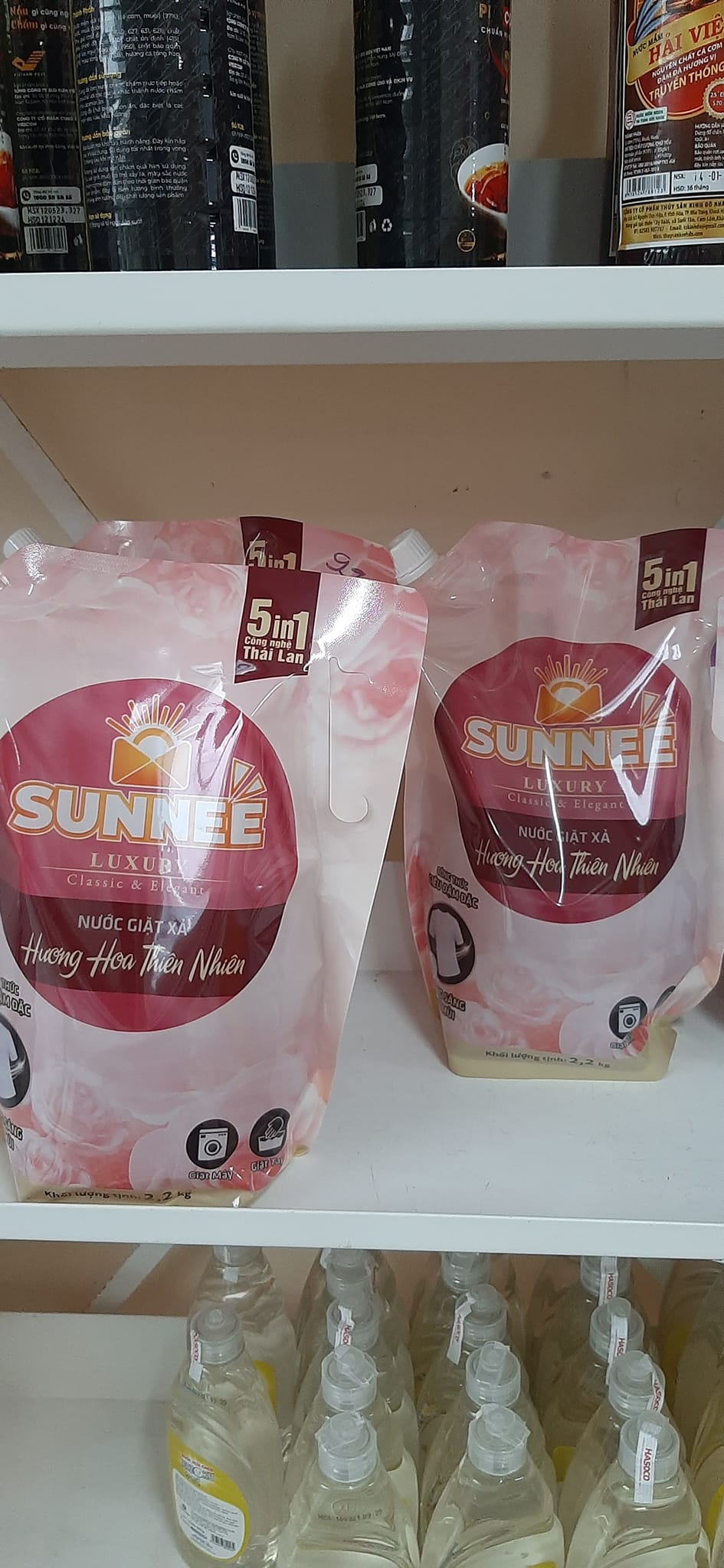 1 thùng Nước giặt Sunnee ( 6 bịch x2.2kg) bao thơm