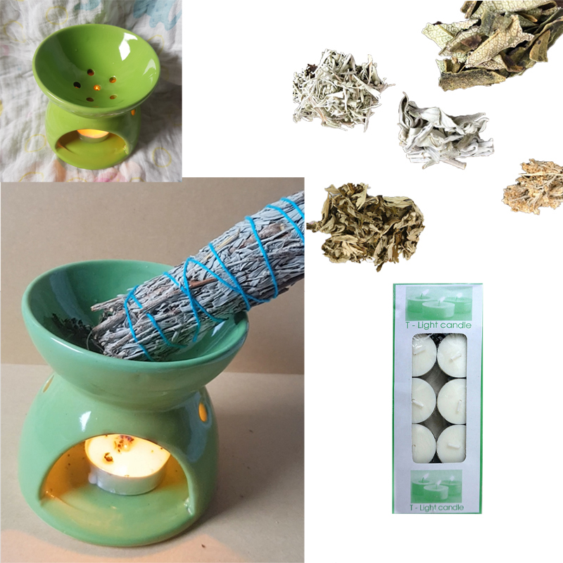 Bếp đốt thảo mộc tráng men đục lỗ hàng đẹp BTM01
