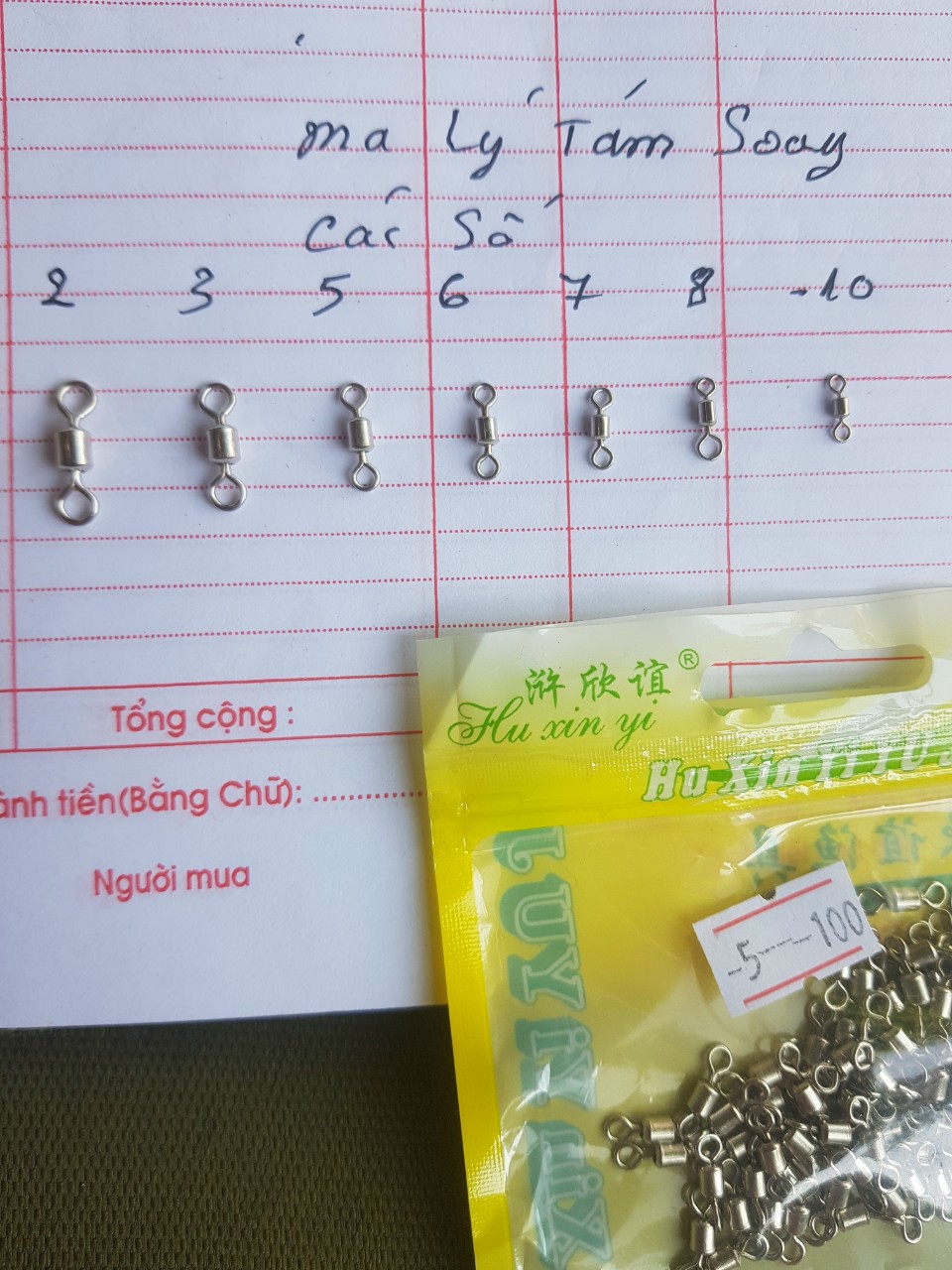 Mani chống xoắn gói 100 chiếc