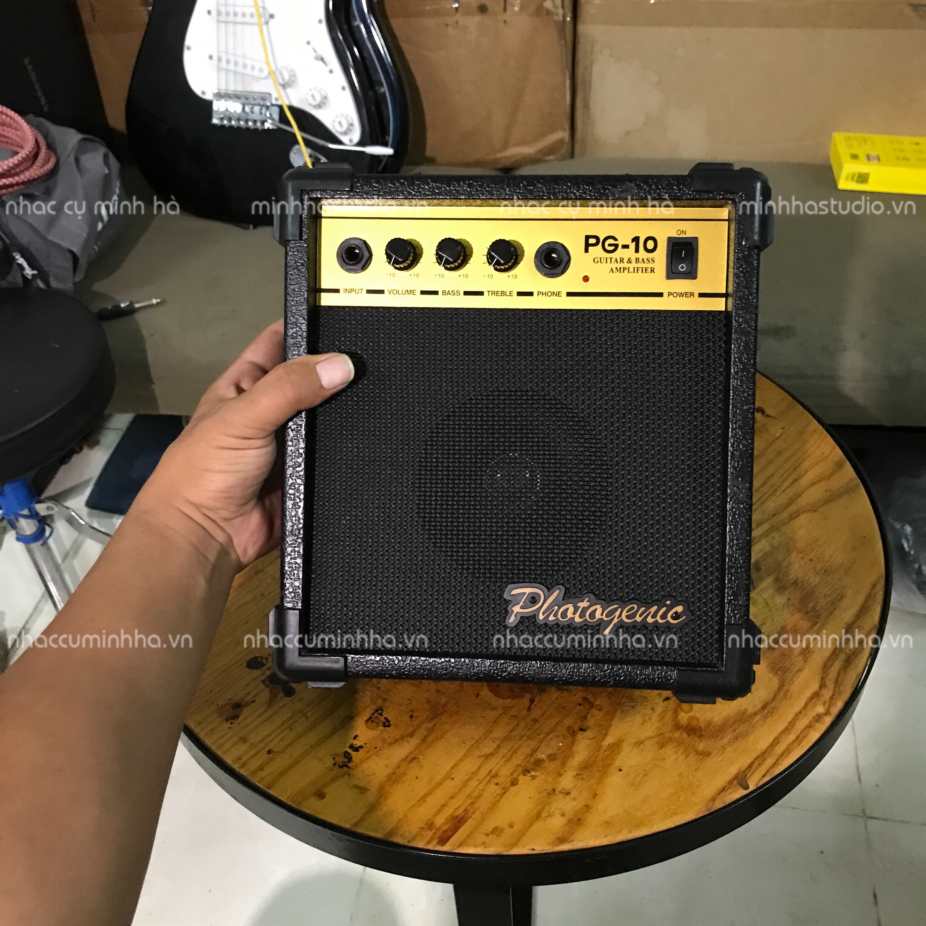 Photogenic PG-10 guitar amplifier cho guitar, hàng Nhật điện 110V