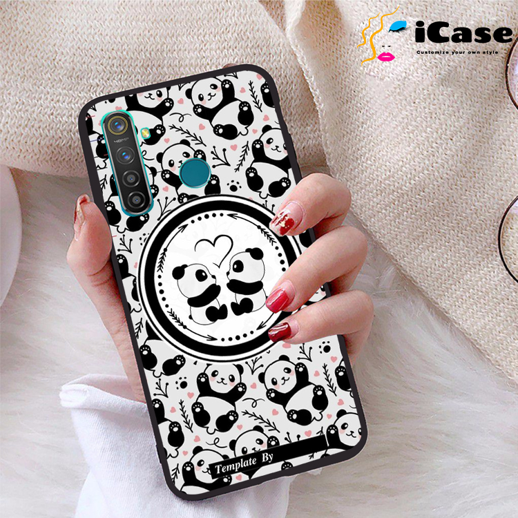 Ốp lưng Realme 5 Pro viền dẻo TPU BST Panda