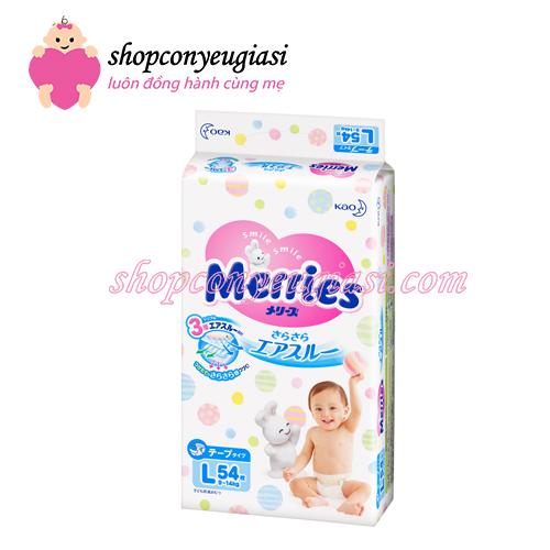Tã dán merries l54 nhập khẩu