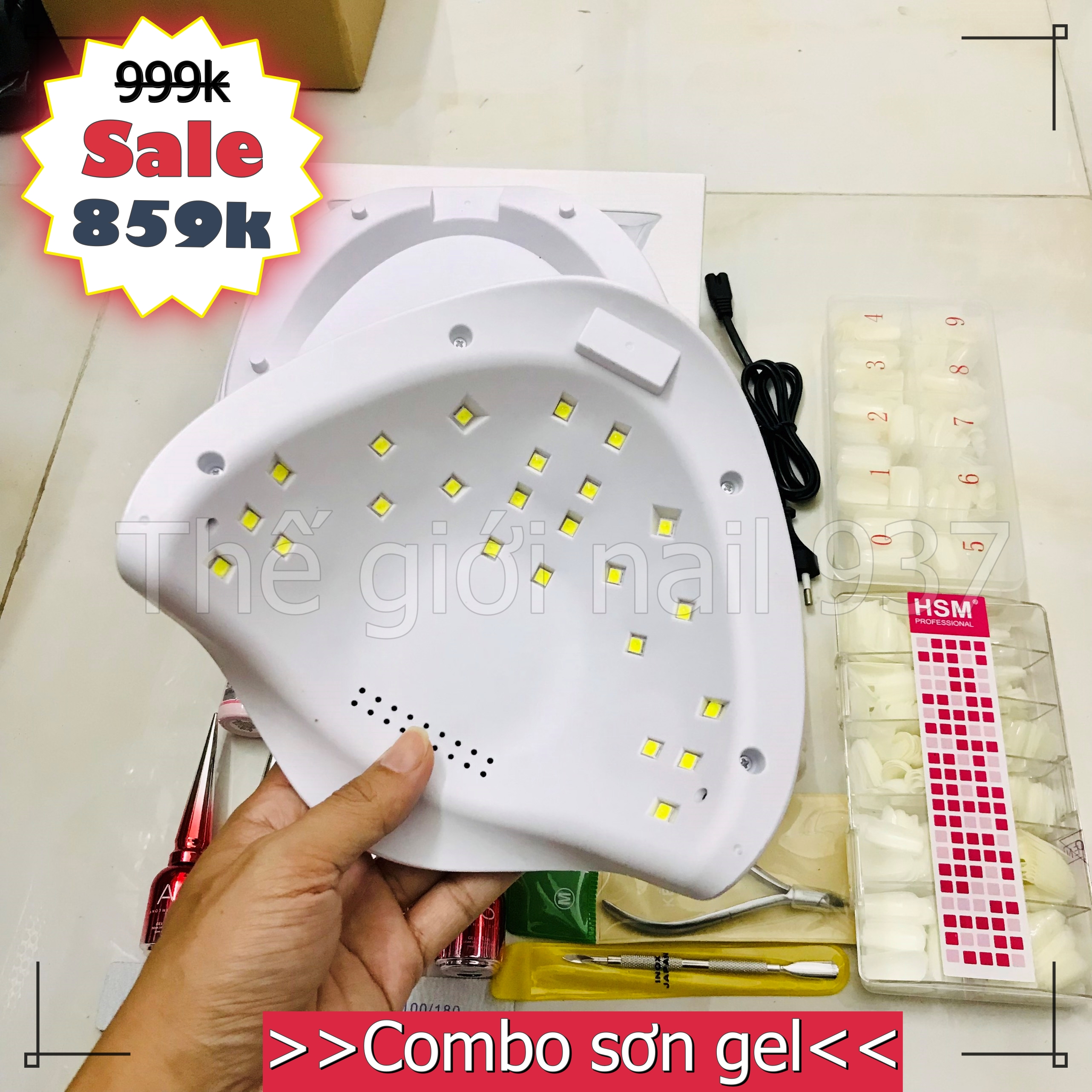 Combo đồ làm nail cơ bản 859k - (Combo làm sơn gel tại nhà) - TGN937 - Combo 14