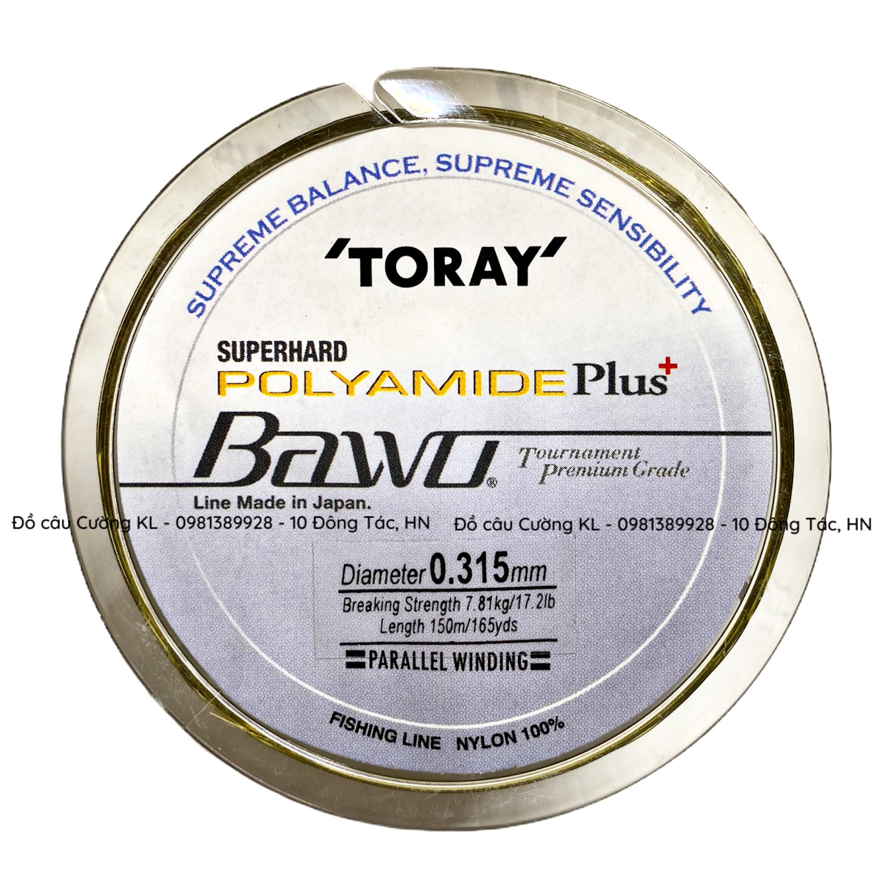 Cước câu cá Toray Bawo Rêu 150m