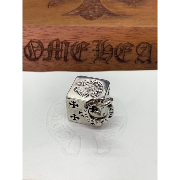 [Ảnh Thật] Mặt dây chuyền Chrome Heart Dice bạc fullbox cao cấp.