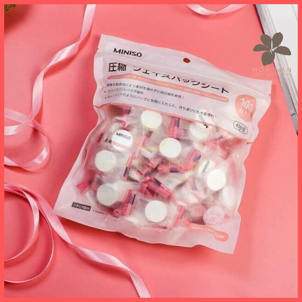 [HCM]100 viên mặt nạ nén Miniso