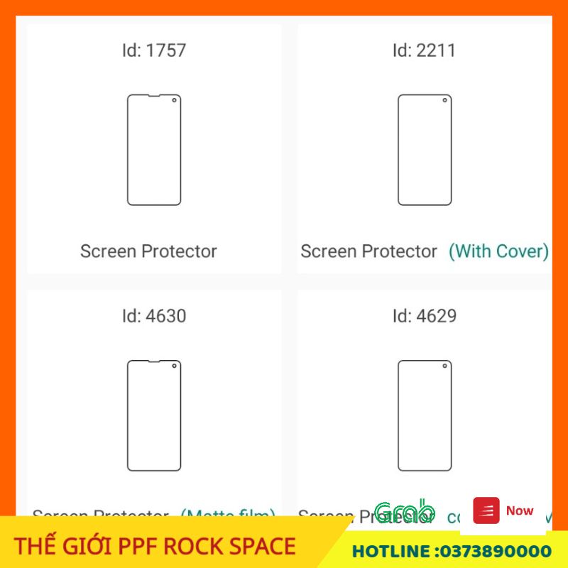 Dán PPF Samsung Galaxy S10E ( có Mặt trước, Mặt Sau, Full bộ theo lựa chọn) Rock Space