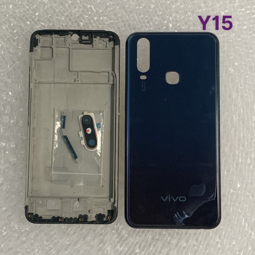 Bộ vỏ sườn vivo y12 / y15/ y17 zin hàng chuẩn có nút bấm ,kính camera