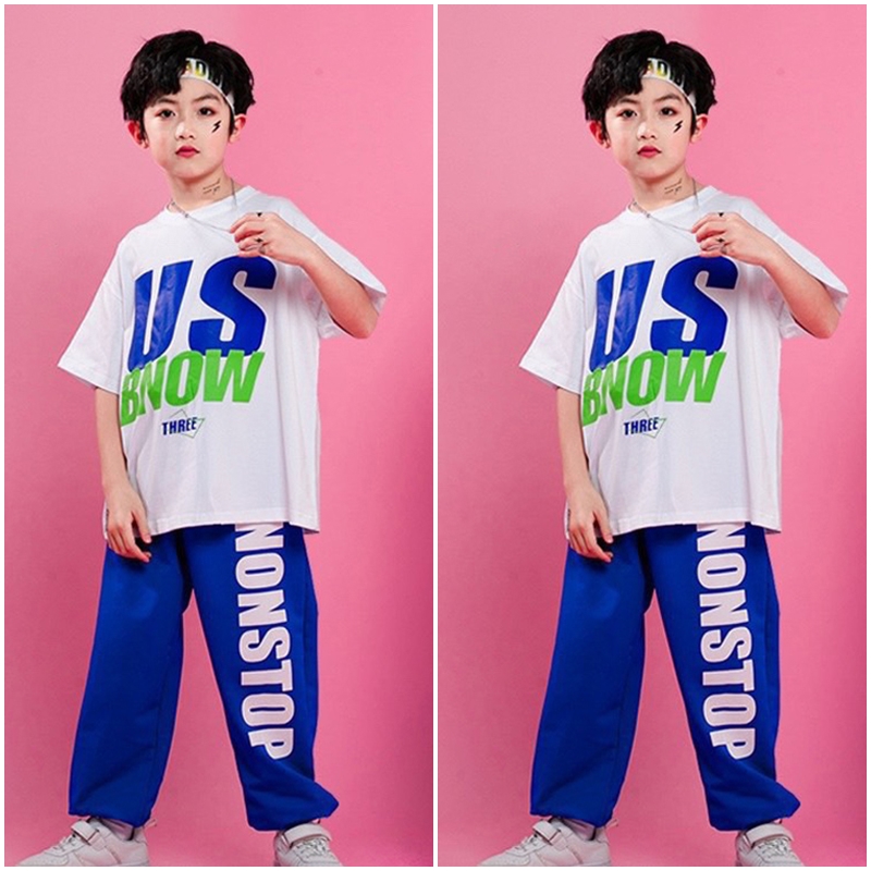 Đồ bộ bé trai bộ thun Hiphop cho bé trai từ 10 đến 60kg
