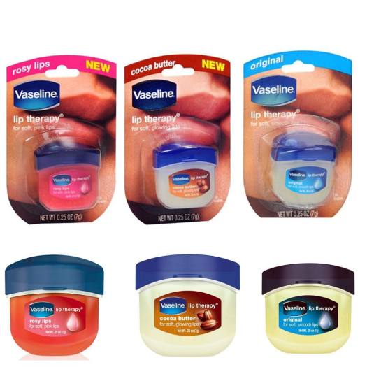 Sáp Dưỡng Môi Mềm Mịn Vaseline Original/ Rosy Lips 7g ( DATE MỚI)