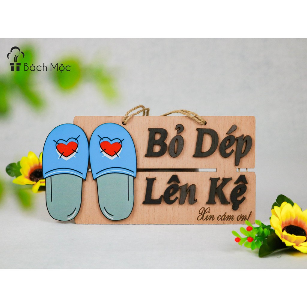 Decor home Bảng gỗ trang trí, bảng gỗ decor Để giày dép ở ngoài