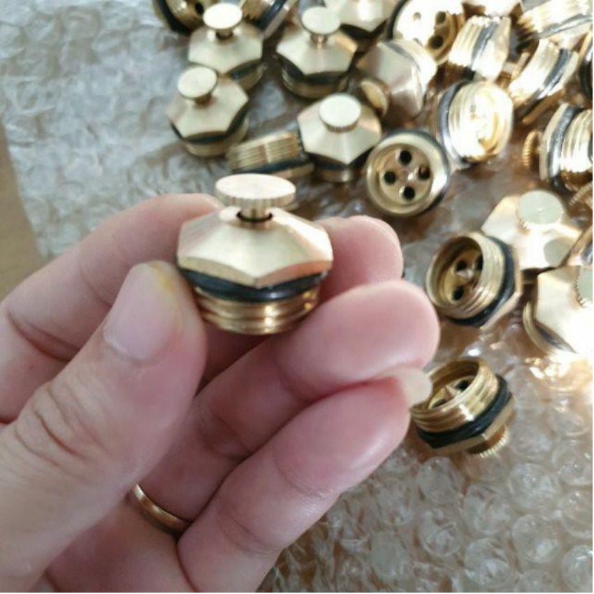 bec phun mua - Combo 5 Béc tưới cây chỉnh lưu lượng bằng đồng ren 21 206789