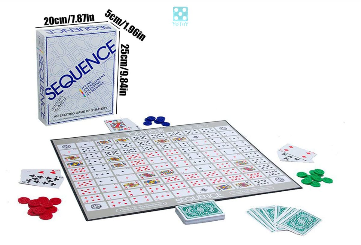 Sequence boardgame bộ trò chơi giải trí hấp dẫn chất lượng (bản tiếng Anh)