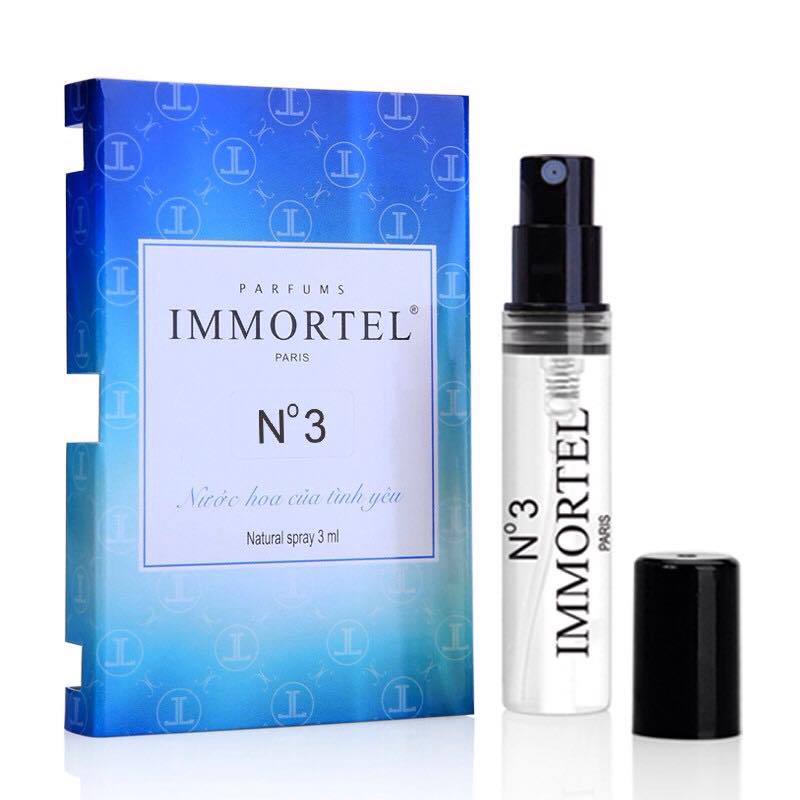 Nước hoa nam IMMORTEL No 3 chai xịt 3 ml Eau De Parfum