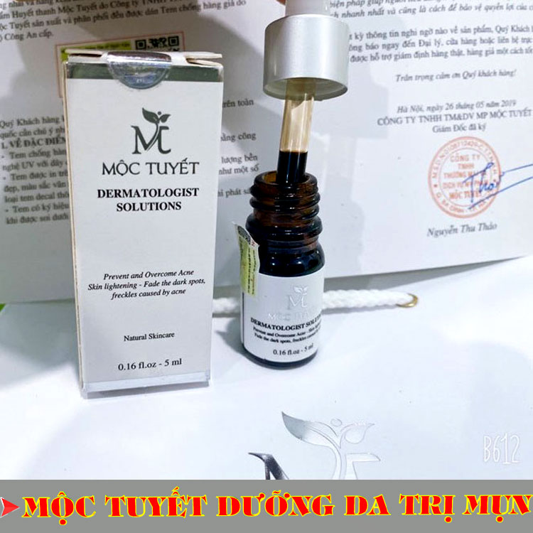 Serum mụn thâm dưỡng trắng da se khít lỗ chân lông Huyết Thanh Mộc Tuyết