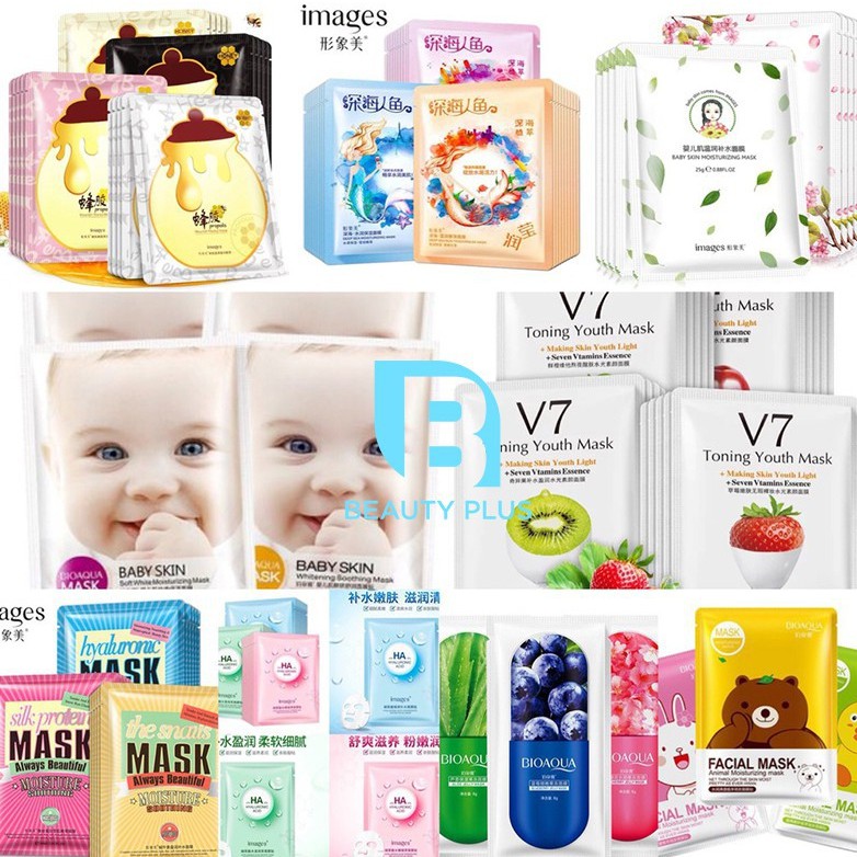 Combo Mix 100 Miếng Mặt Nạ Nội Địa Trung