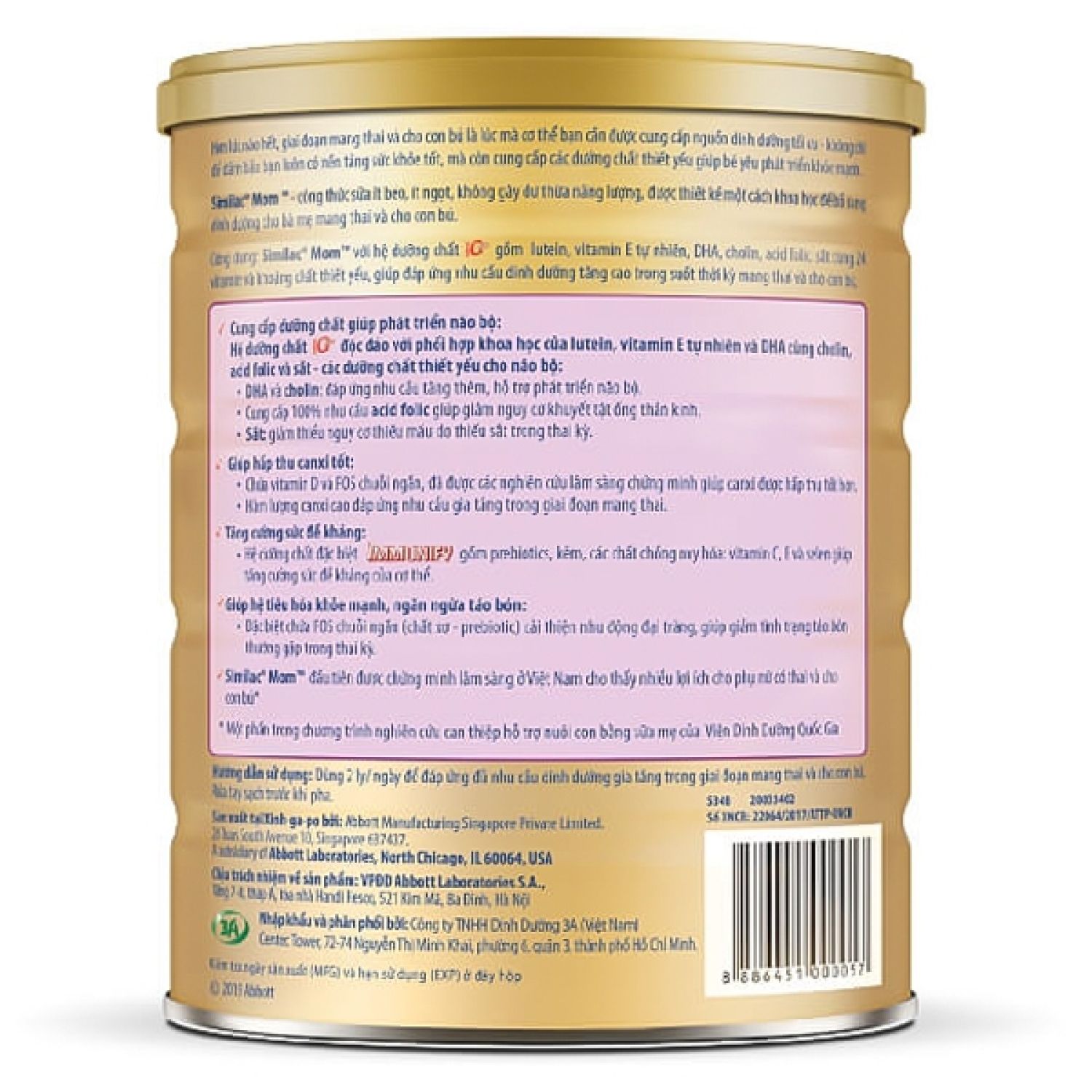 [Date 2.2025] Sữa bầu Similac Mom 900g hương Vani