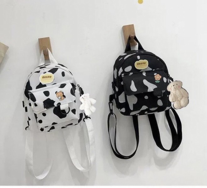 Balo mini bò sữa ảnh thật