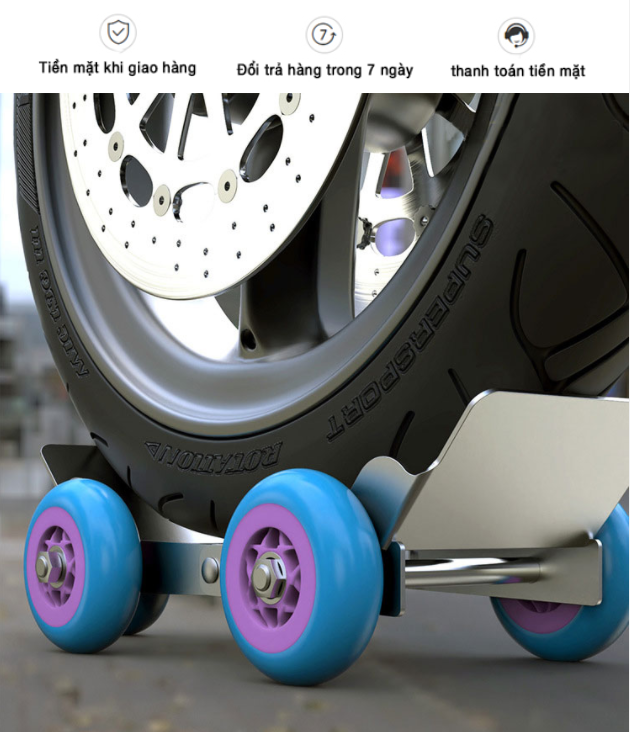 Home And Garden  Bánh xe đẩy cứu trợ thủng lốp phiên bản nâng cấp