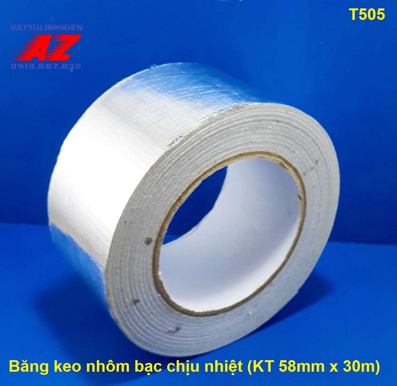 Cuộn băng keo nhôm bạc chịu nhiệt