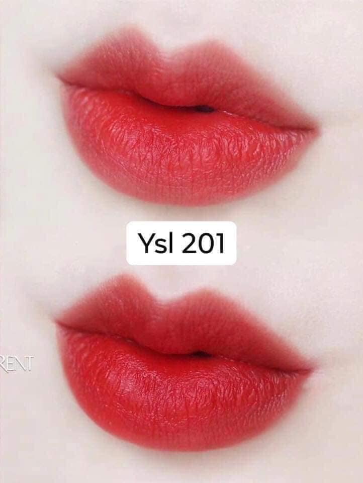 [ Chính Hãng ] Son Kem YSL Tatouage Cream 201 Đỏ Cam mini