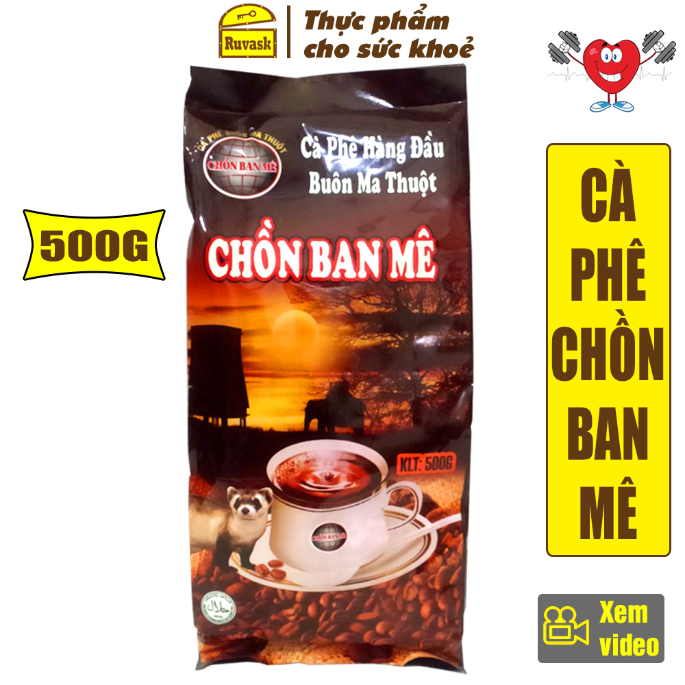 GÓI NÂU Cafe Chồn Ban Mê Pha Phin 500g - Cà Phê Chồn Ngon - Coffee - Ruvask