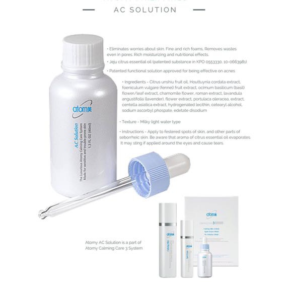 [HCM]Serum chăm sóc da mụn Atomy Acne Clear Spot Solution
