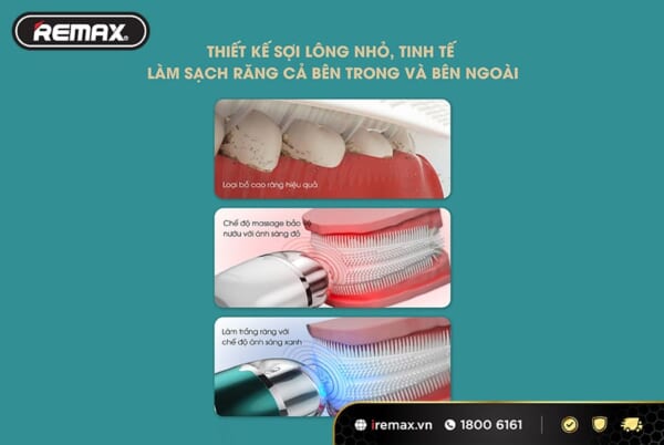 Máy đánh răng chữ U người lớn WK WTC01