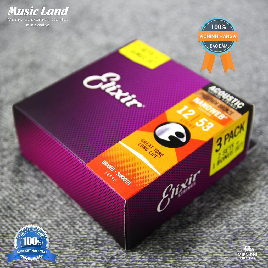 Dây Đàn Guitar Acoustic Elixir 16545 - Chính Hãng USA
