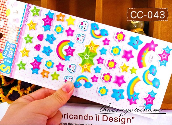 STICKER nổi CC-043