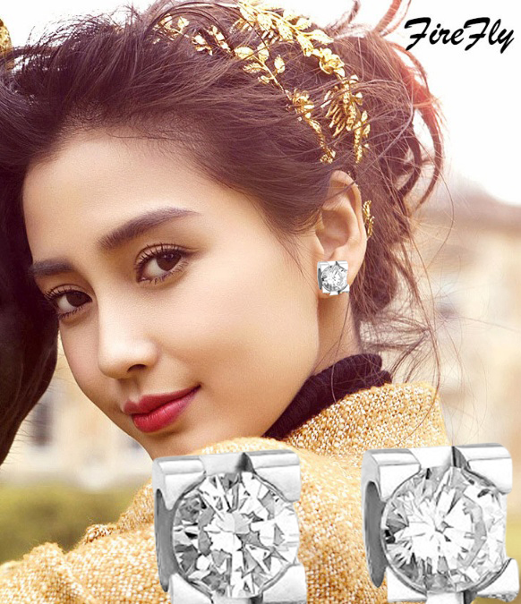 (Hot) Bông tai nữ titan cao cấp hột xoàn bảng vuông siêu đẹp, bền màu, chuẩn thời trang - nhiều màu - chuẩn thời trang