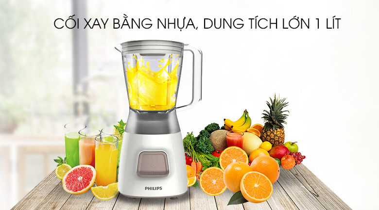 Máy xay sinh tố Philips HR2056 (Trắng) - BH 24 tháng