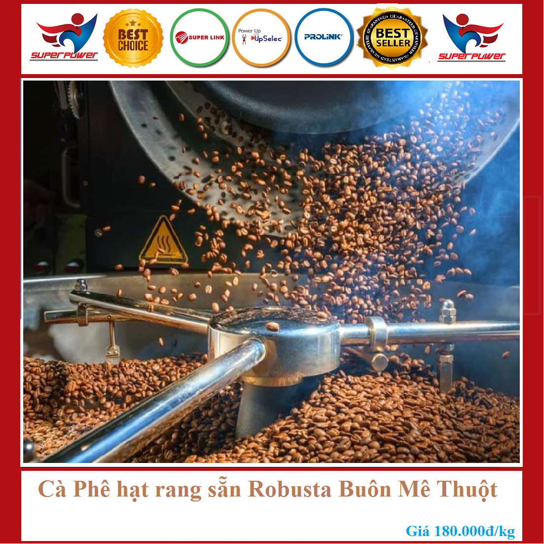 Cà phê hạt rang Robusta Buôn Mê Thuột
