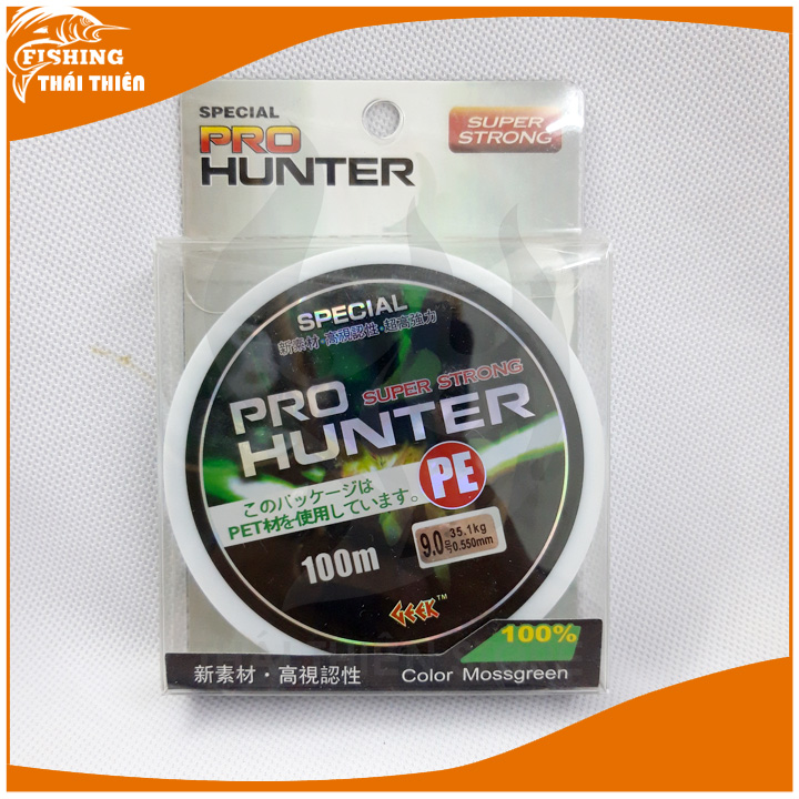 [HCM]Dây Câu Cá Siêu Bền Dây Braid PE Pro Hunter cuộn 100m