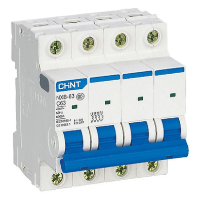 NXB-63 4P C32 - Aptomat Chint MCB 4 pha 32A 6kA