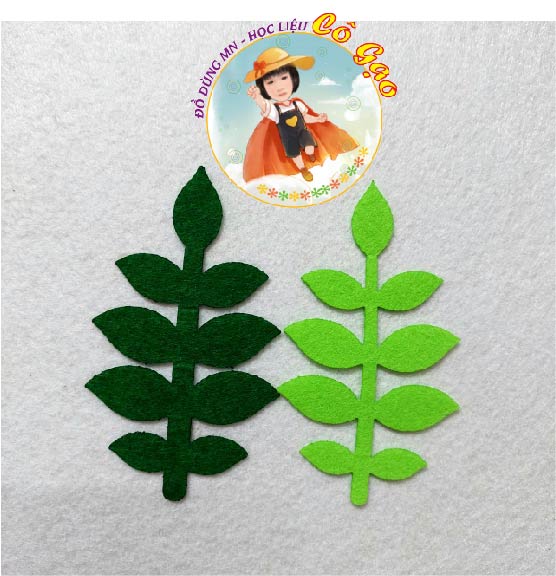 20 LÁ VẢI NỈ TRANG TRÍ