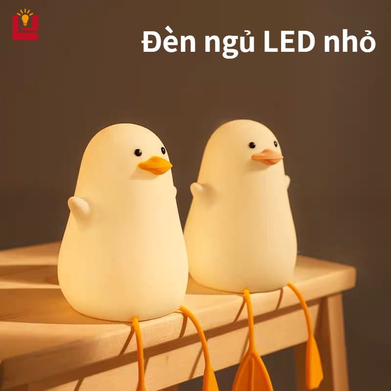 B&B Duckling Fun Night Light And When Dimming Silicone Led Mobile Phone Holder Children's Gift