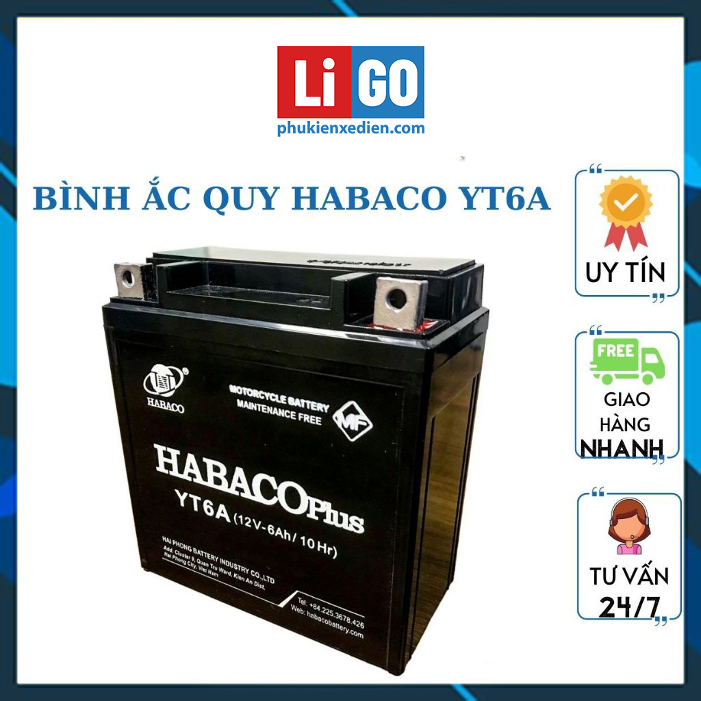 Ắc quy xe máy HABACO PLUS 12V YTZ6A